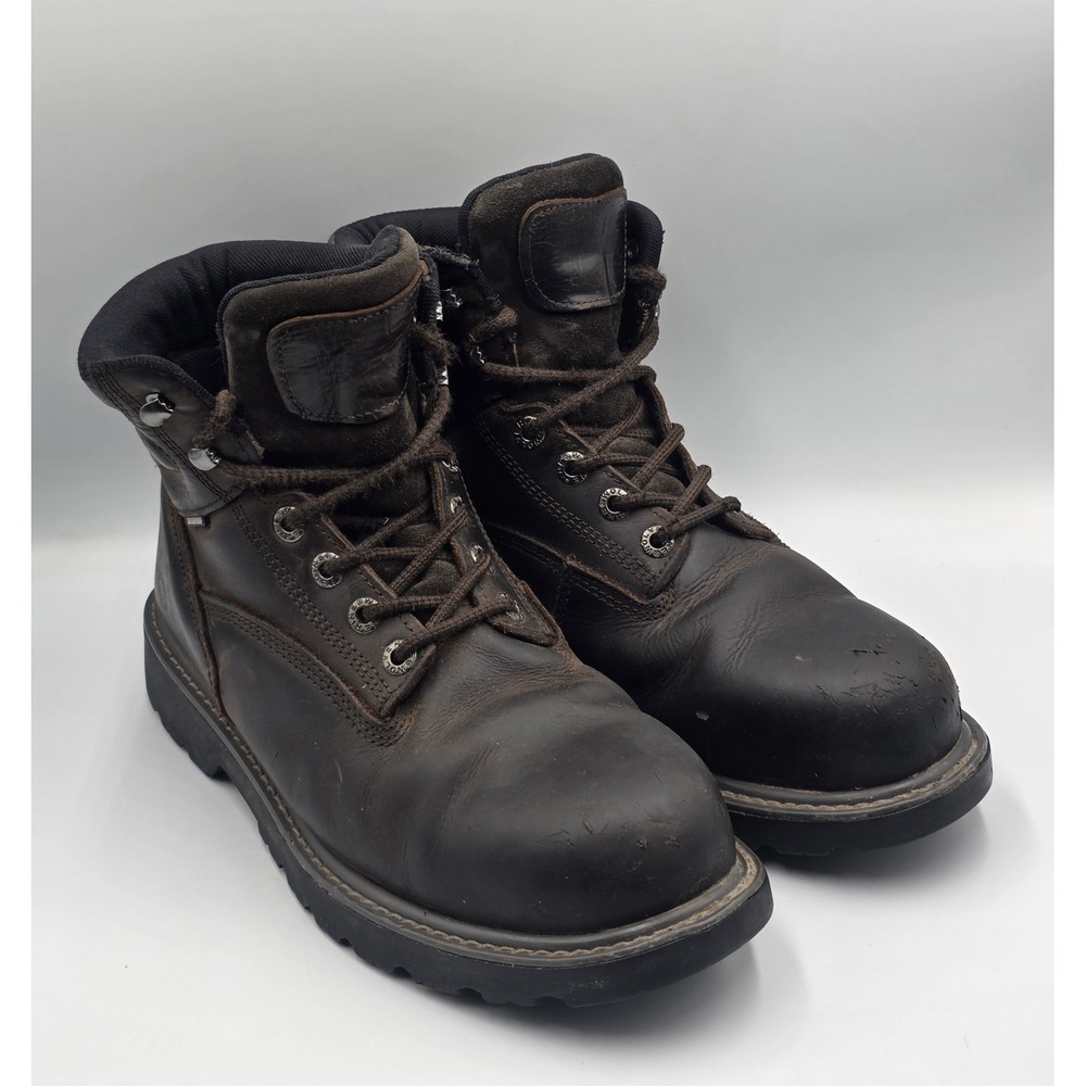 Wolverine Floorhand 6" Waterproof Work Boots Mens 9EW Dark Brown Leather